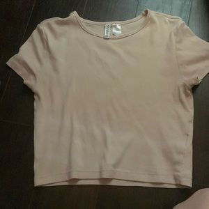 light pink crop top